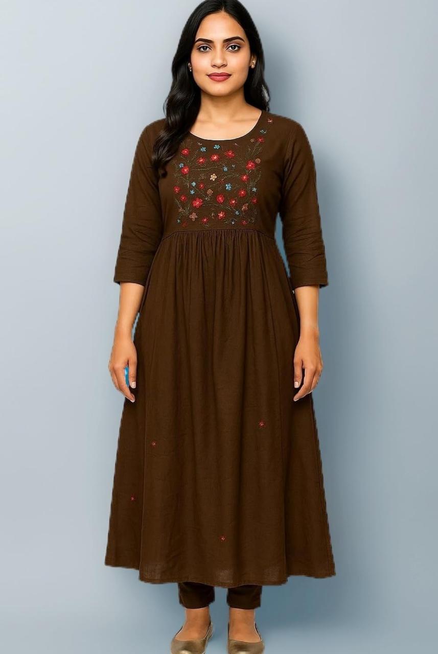 3-Piece A-Line Kurti Set